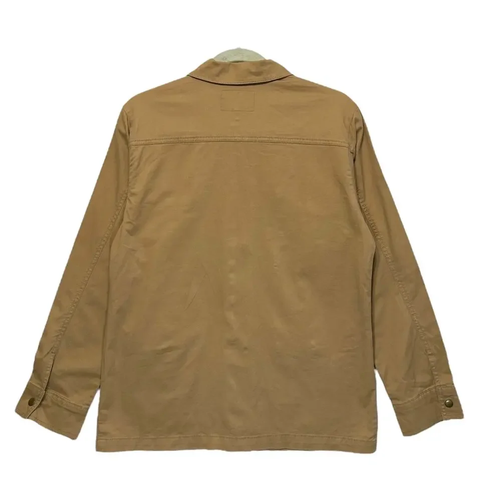 Lucky Brand Utility Field Jacket NWT Men's Sz M Tan Workwear Military Casual